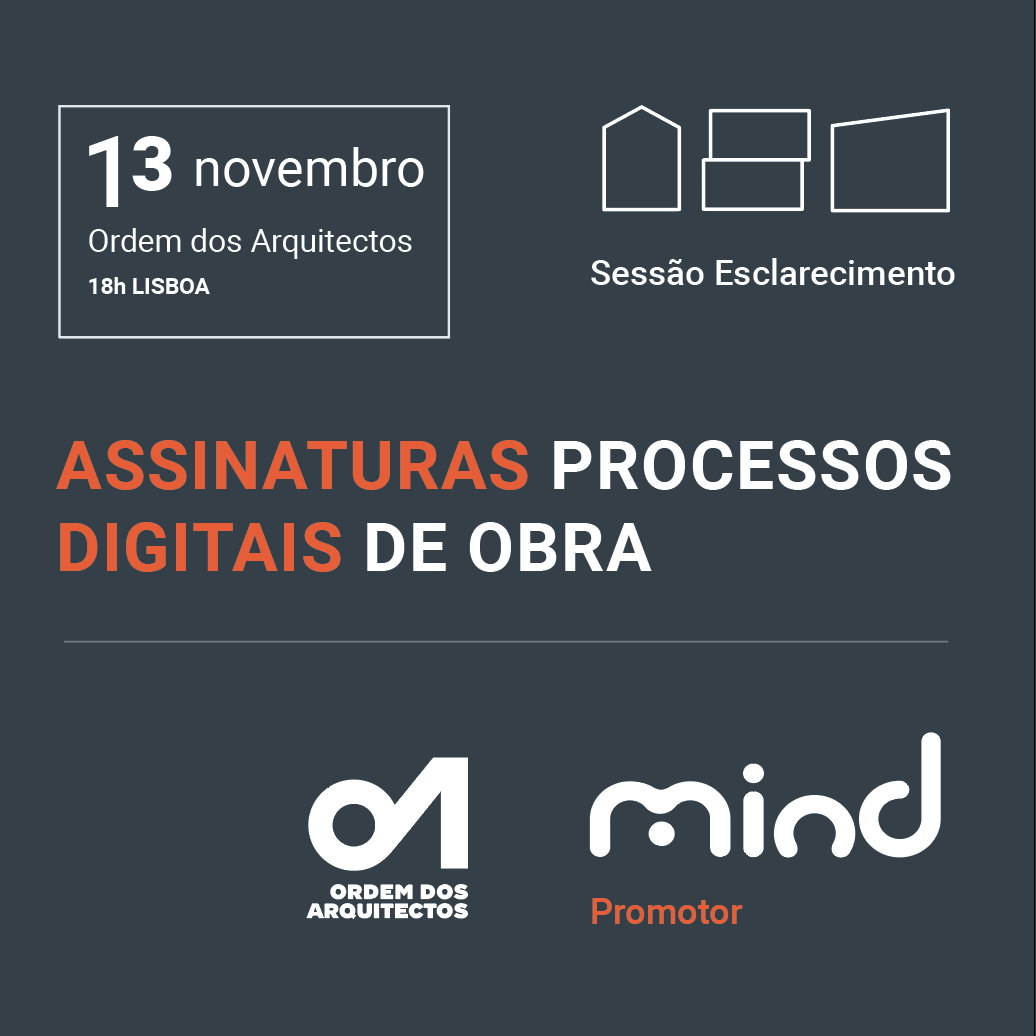 Sessão de Esclarecimento na Ordem dos Arquitetos sobre Assinaturas Digitais